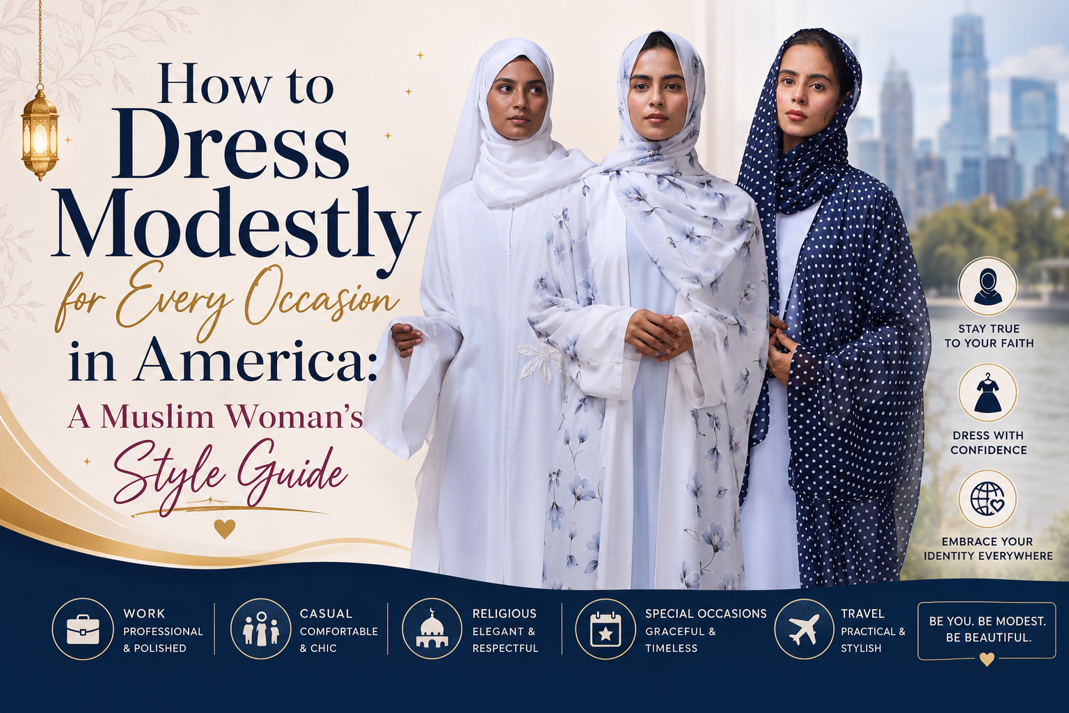 How to Dress Modestly for Every Occasion in America: A Muslim Woman's   Thenabia