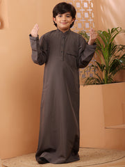 Grey Thobe/Jubba For Kids Boys