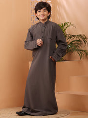 Grey Thobe/Jubba For Kids Boys