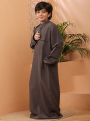 Grey Thobe/Jubba For Kids Boys