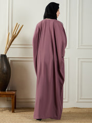 Embroidery Abaya/Burqa for Wome with Black Georgette Hijab