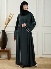 Lace Abaya/Burqa with Black Georgette Hijab