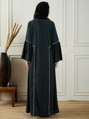 Lace Abaya/Burqa with Black Georgette Hijab