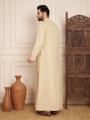 Solid Poly Cotton Thobe for Men