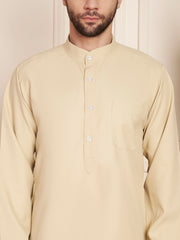 Solid Poly Cotton Thobe for Men