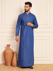 Blue Denim Arabic Thobe for Men