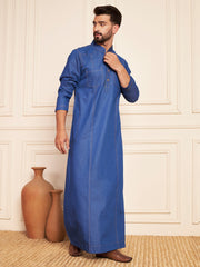Blue Denim Arabic Thobe for Men