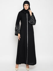 Handwork Abaya for Women with Black Hijab