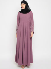 Handwork Abaya with Black Hijab for Women
