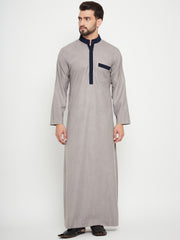 Grey Arab Thobe/Jubba for Men