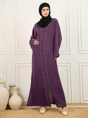 Handwork Abaya Burqa with Black Georgette Hijab