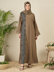 Embroidery Abaya Burqa for Women with matching Hijab