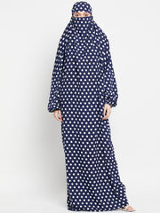 Polka One Piece Free Size Jilbab for Women