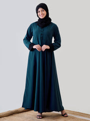 Women Abaya/Burqa with Black Georgette Hijab