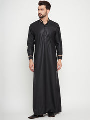 Black Arab Thobe/Jubba for Men