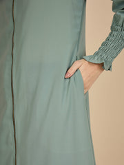 Modest Front Open Zip Abaya Burqa with Matching Hijab