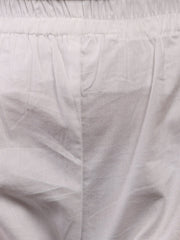 White Solid Pajama for Kids Boys