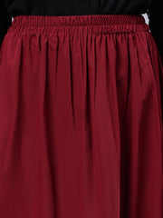 Maroon Skirt for Women