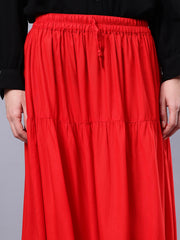 Red Skirt Trouser