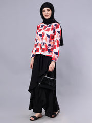 Black Skirt with Attached Trouser