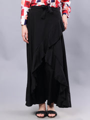 Black Skirt with Attached Trouser