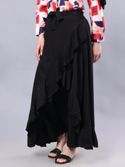 Black Skirt with Attached Trouser