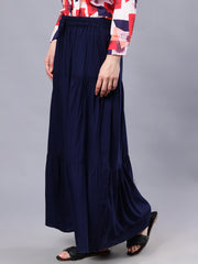 Blue Maxi Skirt for Women
