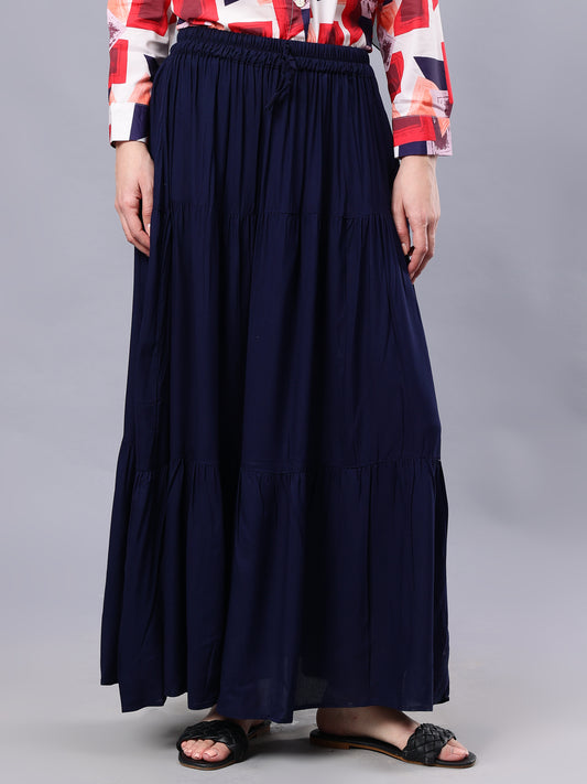 Blue Maxi Skirt for Women