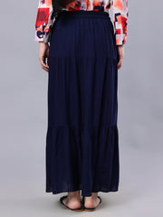 Blue Maxi Skirt for Women