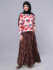 Printed Maxi Skirt for Women