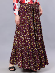 Printed Maxi Skirt for Women