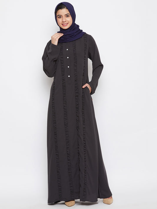 Blue Solid Rayon Hijab Stole For Women