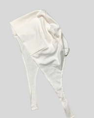 White Turban-style Hijab Cap