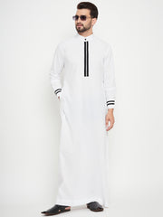 White Arab Thobe/Jubba for Men