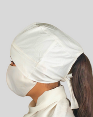 White Turban-style Hijab Cap