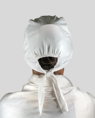 White Turban-style Hijab Cap