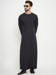 Black Thobe/Jubba for Men