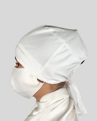 White Turban-style Hijab Cap