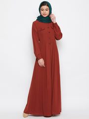 Bottle Green Solid Rayon Hijab Stole For Women