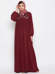 Rust Georgette Hijab Stole for Women