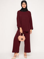 Black Crepe Hijab Stole for Women