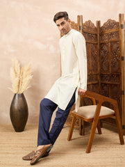 Blue Solid Mens Pajama