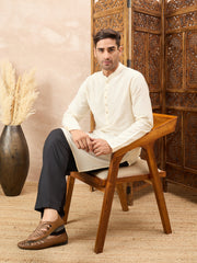 Black Solid Mens Pajama