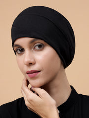 Black Hijab Cap