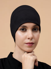 Black Hijab Cap