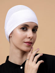 White Hijab Cap