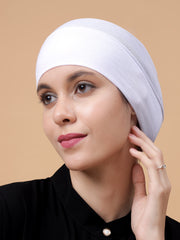 White Hijab Cap