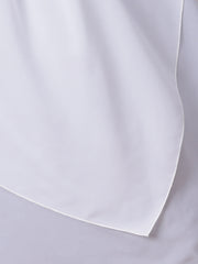 2-Layer Diamond Georgette White Khimar Prayer Hijab for Women