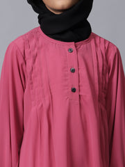 Modest Pink Abaya for Kids Girls