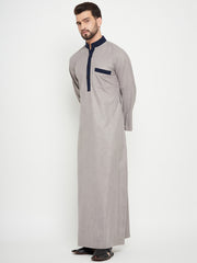 Grey Arab Thobe/Jubba for Men